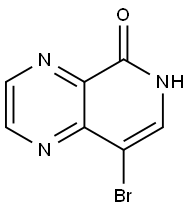 8-Bromo-6H-pyrido[3,4-b]pyrazin-5-one,1590409-73-6,结构式