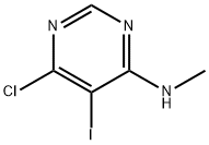 (6-Chloro-5-iodo-pyrimidin-4-yl)-methyl-amine Structure