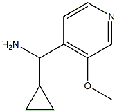 Cyclopropyl(3-methoxypyridin-4-yl)methanamine Structure