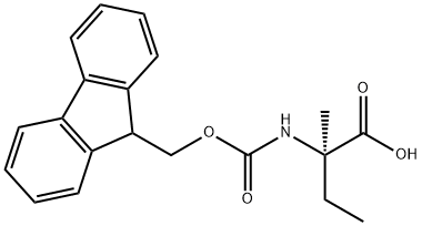N-Fmoc-DL-isovaline, 160885-93-8, 结构式