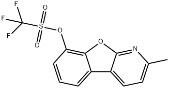 2-Methylbenzofuro[2,3-b]pyridin-8-yl trifluoromethanesulfonate Struktur