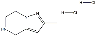 2-methyl-4,5,6,7-tetrahydropyrazolo[1,5-a]pyrazine dihydrochloride,1609395-89-2,结构式