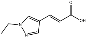 (2E)-3-(1-ethyl-1H-pyrazol-4-yl)prop-2-enoic acid Structure