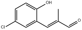 (2E)-3-(5-chloro-2-hydroxyphenyl)-2-methylacrylaldehyde Structure