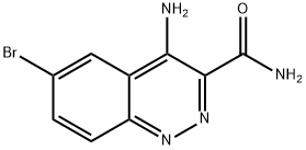 4-Amino-6-bromo-cinnoline-3-carboxylic acid amide Structure