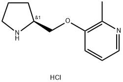 Pyridine, 2-methyl-3-[(2S)-2-pyrrolidinylmethoxy]-, dihydrochloride Structure