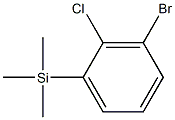 Silane, (3-bromo-2-chlorophenyl)trimethyl- Structure