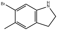6-bromo-5-methylindoline Struktur