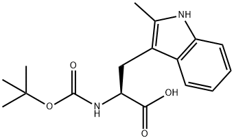 BOC-DL-2-甲基色氨酸, 163446-80-8, 结构式