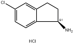 (R)-5-氯-2,3-二氢-1H-茚满-1-胺盐酸盐 结构式