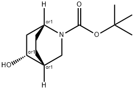 tert-butyl (1s,4s,5s)-5-hydroxy-2-azabicyclo[2.2.2]octane-2-carboxylate, 1638760-60-7, 结构式