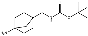 tert-butyl N-({4-aminobicyclo[2.2.1]heptan-1-yl}methyl)carbamate Structure