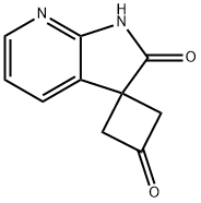 1',2'-dihydrospiro[cyclobutane-1,3'-pyrrolo[2,3-b]pyridine]-2',3-dione 化学構造式