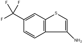 6-(Trifluoromethyl)benzo[b]thiophen-3-amine 化学構造式