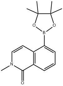 (2-METHYL-1-OXO-1,2-DIHYDROISOQUINOLIN-5-YL)BORONIC ACID PINACOL ESTER,1655495-97-8,结构式