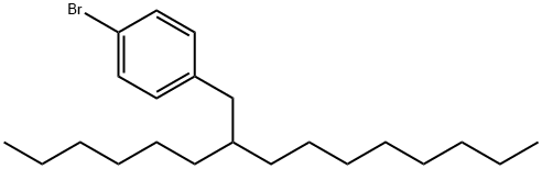 4-(2-hexyldecyl)bromobenzene 化学構造式