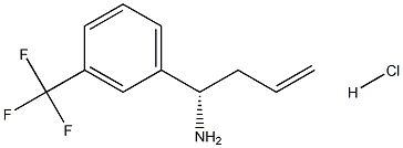 (1S)-1-[3-(TRIFLUOROMETHYL)PHENYL]BUT-3-EN-1-AMINE HYDROCHLORIDE Struktur