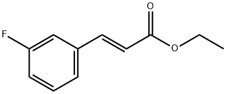 (E)-3-(3-氟苯基)丙烯酸乙酯,166250-00-6,结构式