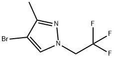 4-Bromo-3-methyl-1-(2,2,2-trifluoro-ethyl)-1H-pyrazole Structure