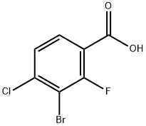 2-氟-3-溴-4-氯苯甲酸,1677706-23-8,结构式
