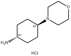 trans-4-Morpholinocyclohexanamine hydrochloride 化学構造式