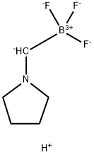 Trifluoro(pyrrolidin-1-ium-1-ylmethyl)borate Struktur