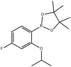 4-Fluoro-2-isopropoxyphenylboronic acid pinacol ester 化学構造式