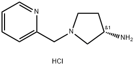 (S)-1-(pyridin-2-ylmethyl)pyrrolidin-3-amine trihydrochloride Struktur