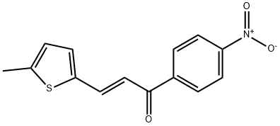 (2E)-3-(5-methylthiophen-2-yl)-1-(4-nitrophenyl)prop-2-en-1-one Struktur