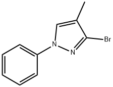 3-Bromo-4-methyl-1-phenyl-1H-pyrazole 结构式