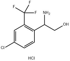 2-AMINO-2-[4-CHLORO-2-(TRIFLUOROMETHYL)PHENYL]ETHAN-1-OL HYDROCHLORIDE Structure