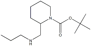 tert-butyl 2-((propylamino)methyl)piperidine-1-carboxylate,1702615-79-9,结构式