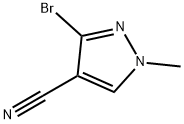 3-bromo-1-methyl-1H-pyrazole-4-carbonitrile, 1703808-62-1, 结构式
