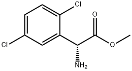 METHYL(2R)-2-AMINO-2-(2,5-DICHLOROPHENYL)ACETATE Struktur