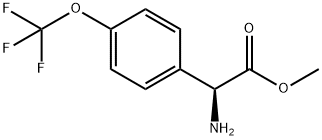 METHYL(2S)-2-AMINO-2-[4-(TRIFLUOROMETHOXY)PHENYL]ACETATE Struktur
