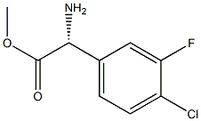 1703908-60-4 METHYL(2R)-2-AMINO-2-(4-CHLORO-3-FLUOROPHENYL)ACETATE