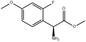 METHYL(2S)-2-AMINO-2-(2-FLUORO-4-METHOXYPHENYL)ACETATE Struktur