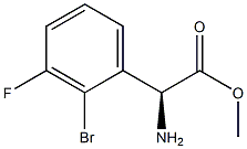 METHYL(2S)-2-AMINO-2-(2-BROMO-3-FLUOROPHENYL)ACETATE Struktur