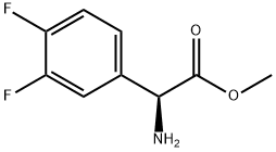 METHYL(2S)-2-AMINO-2-(3,4-DIFLUOROPHENYL)ACETATE Struktur