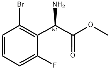 METHYL(2R)-2-AMINO-2-(2-BROMO-6-FLUOROPHENYL)ACETATE Structure