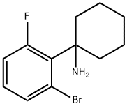 1-(2-bromo-6-fluorophenyl)cyclohexan-1-amine 结构式