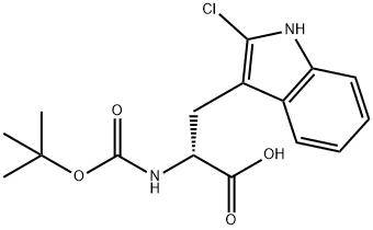 Boc-R-2-chloro-Tryptophan Structure