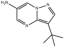 3-TERT-ブチルピラゾロ[1,5-A]ピリミジン-6-アミン 化学構造式