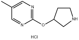 5-Methyl-2-(pyrrolidin-3-yloxy)pyrimidine hydrochloride Structure