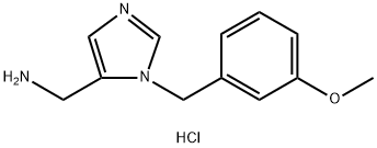 [1-(3-Methoxybenzyl)-1H-imidazol-5-yl]methanamine hydrochloride Structure