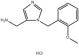 [1-(2-Methoxybenzyl)-1H-imidazol-5-yl]methanamine hydrochloride Structure