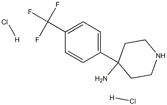 4-[4-(Trifluoromethyl)phenyl]piperidin-4-amine dihydrochloride Structure