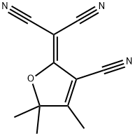 2-(3-cyano-4,5,5-trimethyl-5H-furan-2-ylidene)malononitrile Structure