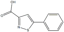 5-苯基异噻唑-3-羧酸 结构式