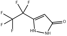 5-(全氟乙基)-1H-吡唑-3-醇,173468-46-7,结构式
